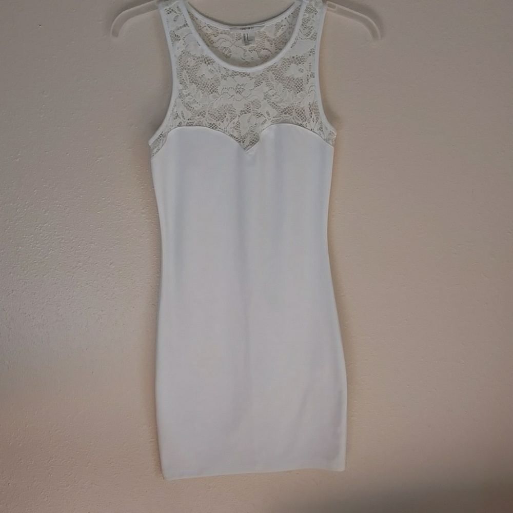 Forever 21 White Lace Top Dress